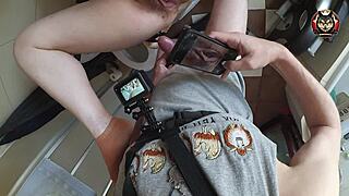 Whoa this hairy pussy gets fucked so close up in pov 😈