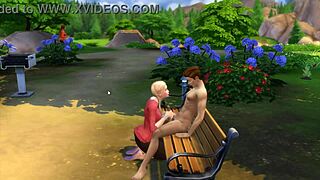 Dangerous Outdoor Blowjob In The Park Turns Into Intense Throat Fucking. Park Blowjob Danger