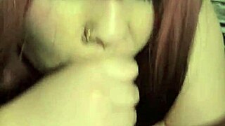 Surprise Cumshot Blowjob From Couple's Deepthroat