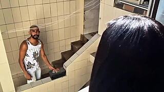 brazilian brunette shows big clit in monster cock assfucking