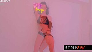 i watch hot brunette perform striptease and lapdance with happy ending