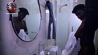 she squirts while taking cum in her mouth and fucking her boyfriend's massive cock