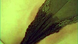 cute girl soaking her wet panties in this exciting scene!