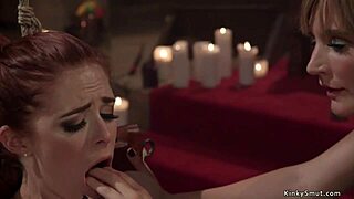 Busty Lesbian Is Whipped And Fucked