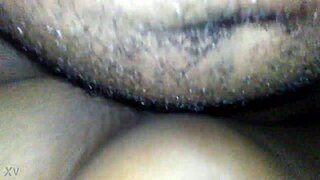 Big Booty Ebony Girl Gets Cum All Over Her Big Dick