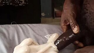 I was watching porn with my girlfriend but she left on an urgent call so now I'm alone with my sex doll