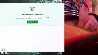 exercise session for strong fat cock