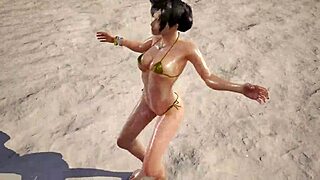 tk8 ryona features xiaoyu in gold bikini