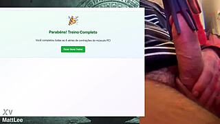 exercise session for strong fat cock