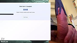 exercise session for strong fat cock