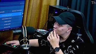 belinha baracho bent over on the podcast table showing her big ass in close up details while ruan took full advantage - p�pum no barraco