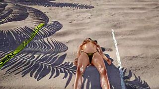 tk8 ryona features xiaoyu in gold bikini