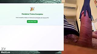 exercise session for strong fat cock