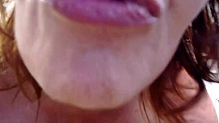 Mature DawnSkye Dances Naked with Name on Belly in Slow Motion