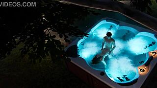 House party game hot tub fuck with hentai cartoon