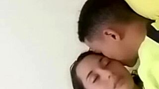 Sexy Couple Enjoys Intimate Bedtime Moments