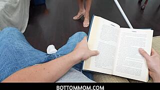 stepmom vivianne desilva feels lonely so stepson cheers her up with tits and handjob