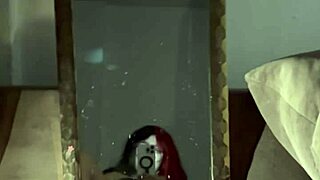 Gotica culona boldly masturbates with intense passion and focus