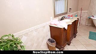 I keep interrupting my stepmom Skylar Snow masturbating and demanding her blowjob