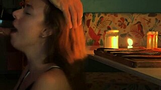 Couple fucks passionately to deep creampie