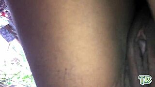 brazilian amateur gets anal fucked in the woods