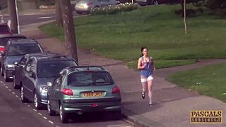 Inked sub Kimmie Foxx anal fucked hardcore in humiliation