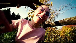 She just pulled up her panties after a big creampie in the park!