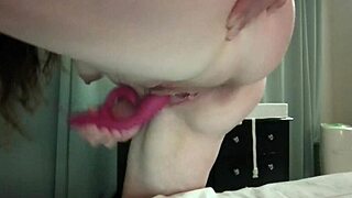 I indulge in solo play with big natural tits and toys