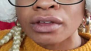 Hey, why not watch this naughty Brazilian ebony housewife swallow that dildo deep in her hairy pussy?