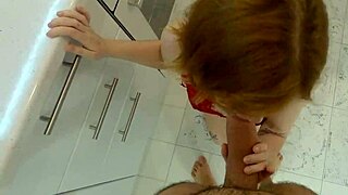 Submissive teen loves rough kitchen fucking.