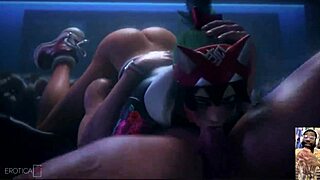 kiriko and emma frost in cartoon adventure with venom