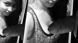 Nansi the gypsy receives a fantasy cumshot tribute in intriguing style.