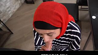 Stepson instructs stepmom lilly hall on blowjob techniques