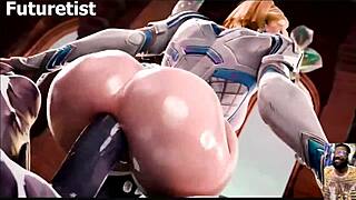 kiriko and emma frost in cartoon adventure with venom