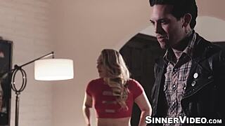 Tattooed small hands licks pussy and missionary fucks gorgeous developing babe aj applegate