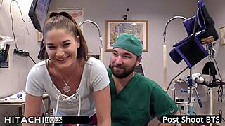 freshman patient spreads for mandatory hitachi orgasm from doctor kendra heart