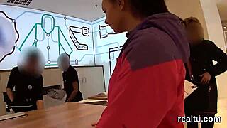 flawless czech teen teased supermarket drilled pov?