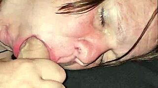 wife spits on cock and keep going moans and deepthroats