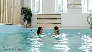 lesbea katarina rina and taylee wood lick pussies poolside to orgasms