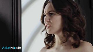 slender brunette pounded hard, gets cum everywhere 😈