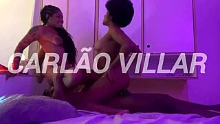 Young Brunette Takes Monster Cock Deep in Throat