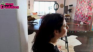 beautiful submissive nikki knightly throat fucked against wall