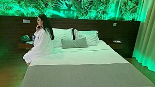 Latina Milf Makes Chubby Hotel Handyman Oil Her And Squirt