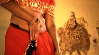 brunette indian lady dances and teases lover before clothes ripped for nude erotic striptease