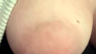 super horny milf artemisia love flashes her big juicy tits at the camera!