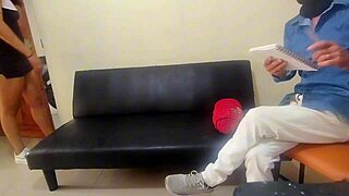 Old man secretly fucks innocent young 18+ woman with big tits and tight pussy in homemade video
