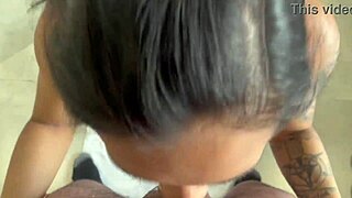 gorgeous petite latina enjoys a casual chat