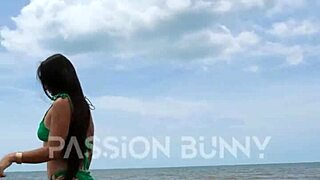 Petite Babe Flashes On Beach Walk Publicly