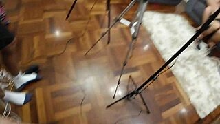 Behind cameras at mattos movies with lesbian action