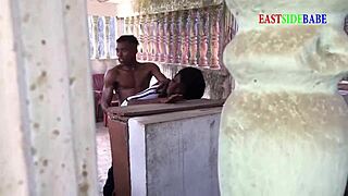 Caught Wife Fucking Landlord Outdoor